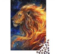 1000 Piece for Adults Fire Lion Jigsaw Puzzles for Adults, Paper Puzzles Best Gift for Friends And Family 38x26cm/1000pcs