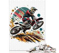 1000 Piece for Adults Motocross Wpap Pop Art Col Jigsaw Puzzles for Adults, Wooden Puzzles Best Gift for Friends And Family 1000pcs (75x50cm)
