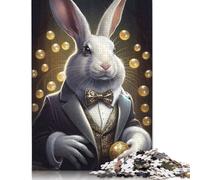 1000 Piece for Adults Rabbit Suit Animal Jigsaw Puzzles for Adults, Paper Puzzles Best Gift for Friends And Family 38x26cm/1000pcs