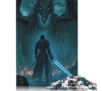 1000 Piece for Adults Rainfall Reckoning Blade Against The Beast Jigsaw Puzzles for Adults, Paper Puzzles Best Gift for Friends And Family 38x26cm/1000pcs