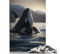 1000 Piece for Adults Regal Orca Jigsaw Puzzles for Adults, Paper Puzzles Best Gift for Friends And Family 38x26cm/1000pcs