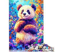 1000 Piece for Adults Smiling Panda Jigsaw Puzzles for Adults, Wooden Puzzles Best Gift for Friends And Family 1000pcs (75x50cm)