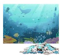 1000 Piece for Adults UnderWater Landscape Nae Jigsaw Puzzles for Adults, Paper Puzzles Best Gift for Friends And Family 38x26cm/1000pcs