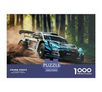 1000 Piece Forest Rally Car Race Creative Square Jigsaw Puzzles for Adults & Wooden Puzzles Stress Relief Puzzle Games And Unique 1000pcs (75x50cm)