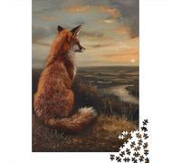 1000 Piece Fox Adult Puzzles Paper Puzzle for Adults Educational Game Challenge Toy 1000pcs (38x26cm)