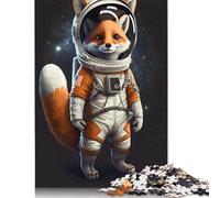 1000 Piece Fox-astronaut Jigsaw Puzzles for Adults Paper Puzzle for Adults And Teenager Educational Puzzle 1000pcs (38x26cm)