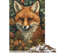 1000 Piece Fox in Whimsical Forest Creative Square Jigsaw Puzzles for Adults And Wooden Puzzles Toy Intellectual Game 1000pcs (75x50cm)