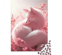1000 Piece Fox Jigsaw Puzzle for Adult Teenagers Wooden Puzzle Christmas Eve Gifts 1000pcs (75x50cm)