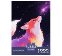 1000 Piece Fox Jigsaw Puzzles for Adults Kids Challenge Toy Family Game Home Decoration Fox Nebula Puzzle Birthday Gifts 38x26cm/1000pcs