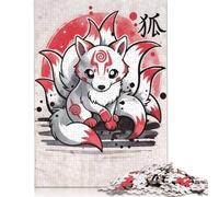 1000 Piece 'Fox Kitsune Japanese Jigsaw Puzzlesfor Adults Teenagers Wooden Puzzle Jigsaws for Adults Educational Game Challenge Toy 1000pcs (75x50cm)