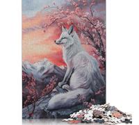 1000 Piece Fox Magical Fairy Tale Art Jigsaw Wooden Puzzle Adult Jigsaw Puzzle Jigsaw Puzzles for Adult 1000pcs (75x50cm)