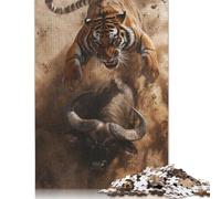 1000 Piece Fox Sunset Watercolor Adult Puzzles Puzzles for Adults & Teenager Family Entertainment Toys 1000pcs (75x50cm)