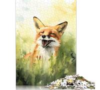 1000 Piece Foxy Feelings Ink Wash Puzzles for Adults Wooden Puzzles Educational Games For Kids 1000pcs (75x50cm)