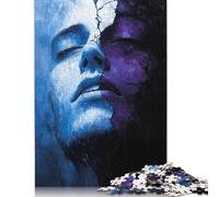 1000 Piece Fractured Duality - Surreal Portrait of Light And Shadow Jigsaw Puzzles for Adult Teenagers Puzzles for Adults Puzzles Puzzles for Adults Teens 1000pcs (75x50cm)