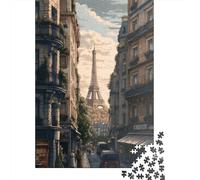 1000 Piece France Eiffel Tower Jigsaw Puzzles for Adult Puzzle Jigsaws for Adults Age 14+ 1000pcs (75x50cm)