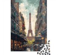 1000 Piece France Eiffel Tower Jigsaw Puzzles for Adults Puzzles for Adults Puzzles Unique Home Decor And Gifts 1000pcs (38x26cm)