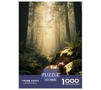 1000 Piece French Bulldog Jigsaw Puzzle for Adults & Kids - Challenging & Brainteasing, Forest Jigsaws, Decoration Birthday Gifts 38x26cm/1000pcs