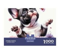 1000 Piece French Bulldog Jigsaw Puzzle French Bulldog Fun, Challenging for Adults Home Decorations Educational Games Age 12+ for Adults 70x50cm/1000pcs