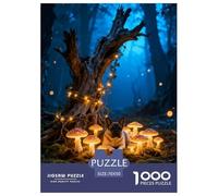 1000 Piece French Bulldog Jigsaw Puzzles for Adults - Family Fun, Educational Games, Mushroom Forest Jigsaws, Decoration Unique Gift 70x50cm/1000pcs