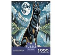 1000 Piece French Wolf Dog Jigsaw Puzzles for Adults Educational Games Jigsaw Puzzle Home Decoration for The Whole for Women, Gifts for Men 70x50cm/1000pcs
