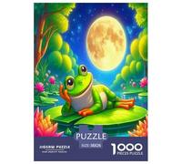 1000 Piece Frog Jigsaw Puzzles Great Gift for Adults Challenging Games Home Decoration Cute Animal Jigsaw Puzzle for Women Men Adult 38x26cm/1000pcs
