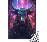 1000 Piece Futuristic Bull42 Jigsaw Puzzles for Adults Puzzles for Adults Puzzles Unique Home Decor And Gifts 1000pcs (38x26cm)