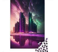 1000 Piece Futuristic City Building6 Jigsaw Puzzles for Adult Teenagers Paper Puzzles Sustainable Puzzle for Adults | Games 1000pcs (38x26cm)