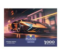 1000 Piece Futuristic Supersport Car Creative Square Jigsaw Puzzles for Adults And Wooden Puzzles Toy Intellectual Game 1000pcs (75x50cm)