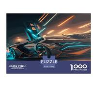 1000 Piece Futuristic Supersport Car Creative Square Jigsaw Puzzles for Adults And Wooden Puzzles Toy Intellectual Game 1000pcs (75x50cm)