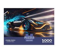 1000 Piece Futuristic Supersport Car Creative Square Jigsaw Puzzles for Adults And Wooden Puzzles Toy Intellectual Game 1000pcs (75x50cm)