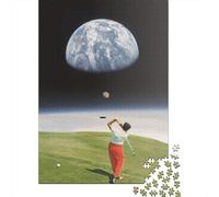 1000 Piece Galactic Golf Jigsaw Puzzles for Adults Puzzle Jigsaws for Adults& Teenagers Age 12 Years Up 1000pcs (38x26cm) <