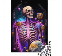1000 Piece Galactic Skeletal Bloom Jigsaw Puzzles for Adults Paper Puzzle for Adults And Teenager Educational Puzzle 1000pcs (38x26cm)