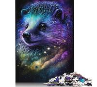 1000 Piece Galaxy Animal Hedgehog Jigsaw Puzzles for Adults Puzzle Adult Jigsaw Puzzle Home Decoration Puzzle Toys 1000pcs (75x50cm)