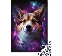 1000 Piece Galaxy Art Corgi Jigsaw Puzzle for Adult Teenagers Jigsaw Puzzle For Family Fun & Game Night 1000pcs (38x26cm)