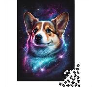 1000 Piece Galaxy Art Corgi Jigsaw Puzzles for Adults Puzzle Adult Jigsaw Puzzle Home Decoration Puzzle Toys 1000pcs (38x26cm)