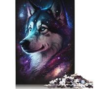 1000 Piece Galaxy Art Husky Jigsaw Puzzles for Adult Teenagers Paper Puzzles Sustainable Puzzle for Adults | Games 1000pcs (75x50cm)