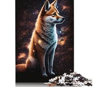1000 Piece Galaxy Colour Shiba Inu Jigsaw Puzzle for Adult Teenagers Paper Jigsaw Puzzles Educational Game Challenge Toy Birthday Gifts 1000pcs (75x50cm)