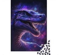 1000 Piece Galaxy Dinosaurs Jigsaw Puzzles for Adult Teenagers Home Educational Games DIY Toys 1000pcs (38x26cm)