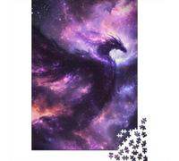 1000 Piece Galaxy Dragon Jigsaw Puzzle for Adult Teenagers Paper Jigsaw Puzzles Educational Game Challenge Toy Birthday Gifts 1000pcs (38x26cm)