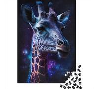 1000 Piece Galaxy Giraffe Jigsaw Puzzles for Adults Wooden Puzzle for Adults And Teenager Educational Puzzle 1000pcs (38x26cm)