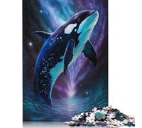 1000 Piece Galaxy Killer Whale Jigsaw Puzzle for Adult Teenagers Jigsaw Puzzle For Family Fun & Game Night 1000pcs (75x50cm)