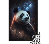 1000 Piece Galaxy Panda Jigsaw Puzzle for Adult Teenagers Paper Puzzle Christmas Eve Gifts 1000pcs (38x26cm)