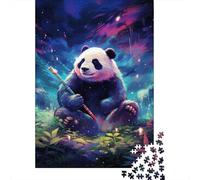 1000 Piece Galaxy Panda Jigsaw Puzzles for Adults Wooden Puzzle Jigsaws for Adults For Family Fun & Game Night 1000pcs (75x50cm)