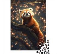 1000 Piece Galaxy Red Panda Jigsaw Puzzles for Adults Wood Puzzle Jigsaws for Adults 1000pcs (75x50cm)