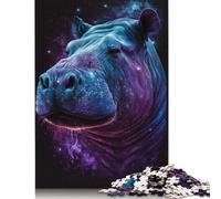 1000 Piece Galaxy Space Hippo Jigsaw Puzzles for Adult Teenagers Paper Puzzles For Family Fun & Game Night 1000pcs (75x50cm)
