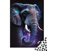1000 Piece Galaxy Star Elephant Adult Puzzles Paper Puzzle for Adults Educational Game Challenge Toy 1000pcs (38x26cm)