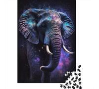 1000 Piece Galaxy Star Elephant Jigsaw Puzzles for Adults Puzzle Adult Jigsaw Puzzle Home Decoration Puzzle Toys 1000pcs (38x26cm)