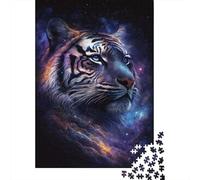 1000 Piece Galaxy Tiger Jigsaw Puzzles for Adults Puzzle Adult Jigsaw Puzzle Home Decoration Puzzle Toys 1000pcs (38x26cm)