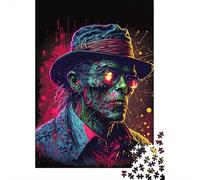 1000 Piece Gangster Zombie Thinking Square Jigsaw Puzzles for Adults & Wooden Puzzles Learning Educational Toys Family Games 1000pcs (75x50cm)