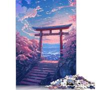 1000 Piece Gate Japan Painting Jigsaw Puzzles for Adult Teenagers Home Educational Games DIY Toys 1000pcs (75x50cm)
